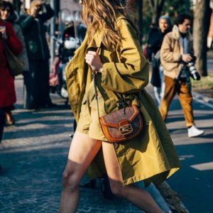 Vintage Lightweight Parka Utility Jacket Lime Green size Medium